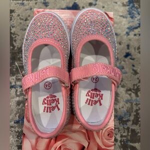 Lelli Kelly Pink Sparkle Shoes New Sprint Size 24